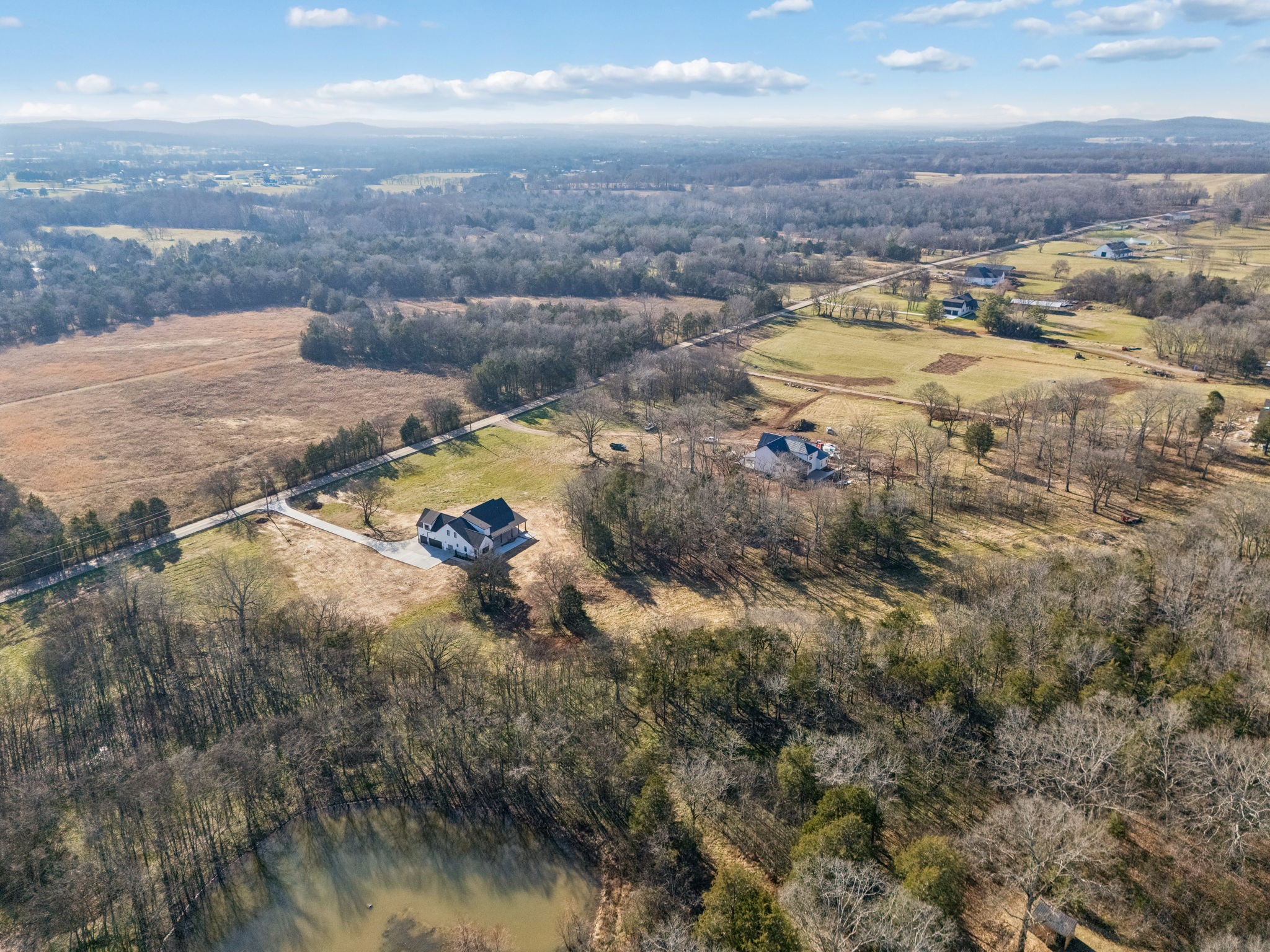 8533 Twelve Corners Road Lascassas, TN 37085 - Photo 76 of 79 an aerial view of residential houses with outdoor space