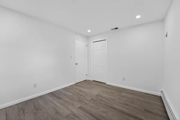 a room and a hard wood floor