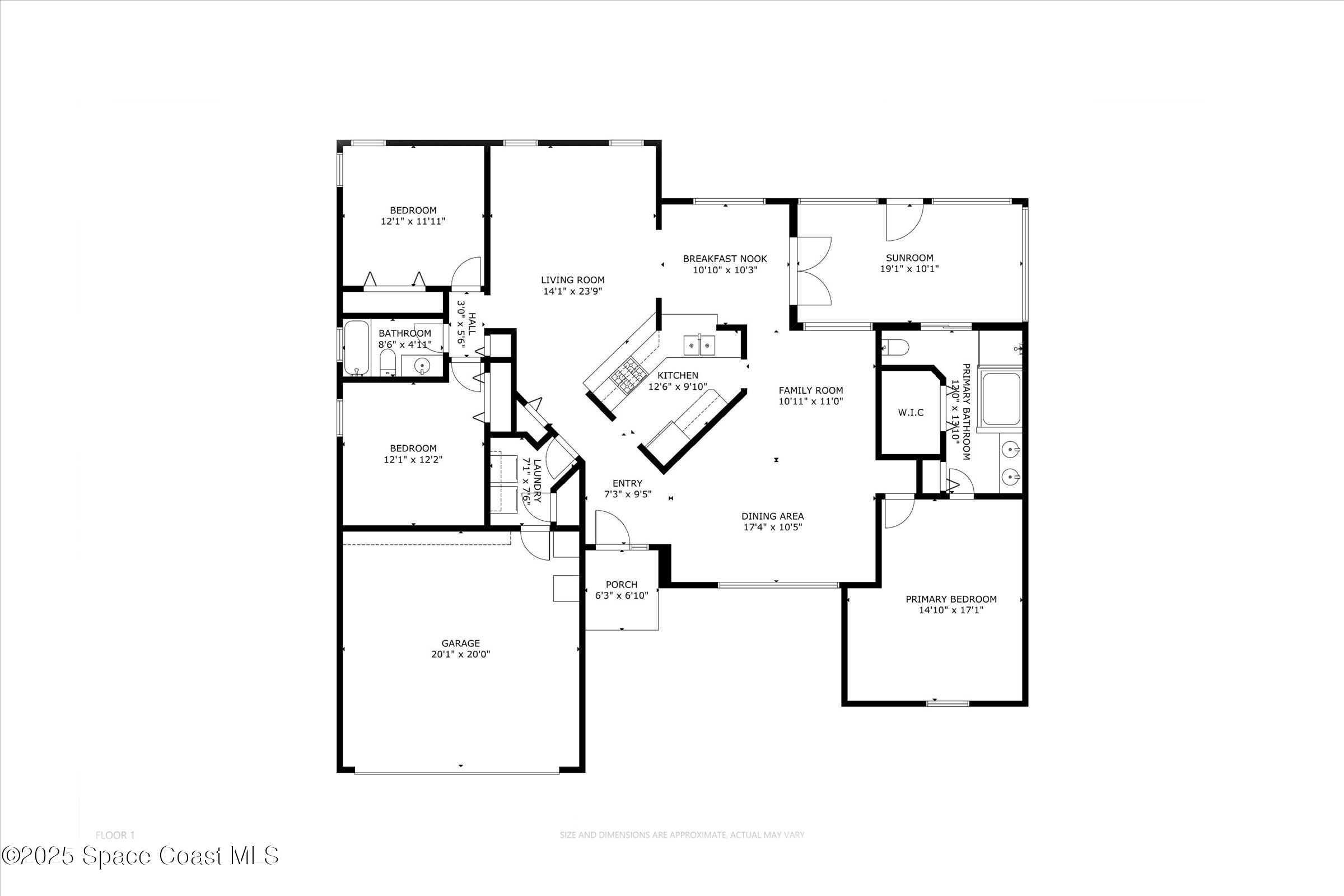 4351 Silver Lake Drive Melbourne, FL 32901 - Photo 55 of 55 a picture of floor plan