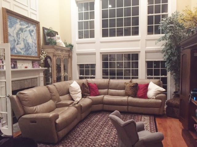 5885 Cane Ridge Road Antioch, TN 37013 - Photo 5 of 19 Living room with cathedial ceiling, hardwood floors and fireplace