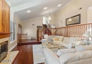 1885 Fallview Road Westlake Village, CA 91361 - Photo 9 of 28 a living room with furniture and a wooden floor
