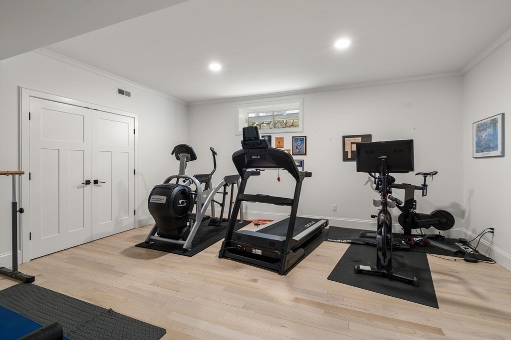 11 Fisher Avenue Wellesley, MA 02482 - Photo 30 of 35 a view of a room with gym equipment