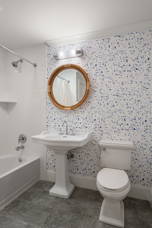 11 Fisher Avenue Wellesley, MA 02482 - Photo 32 of 35 a bathroom with a toilet and a sink