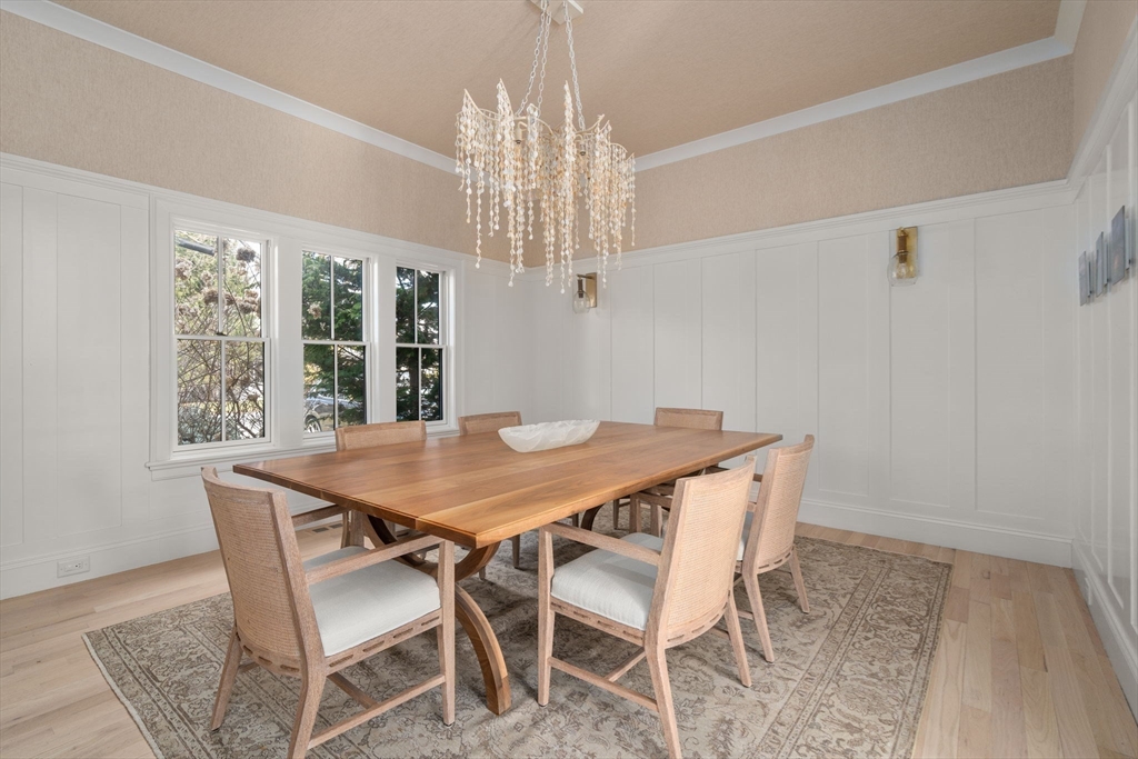 11 Fisher Avenue Wellesley, MA 02482 - Photo 10 of 35 a view of a dining room with furniture window and outside view