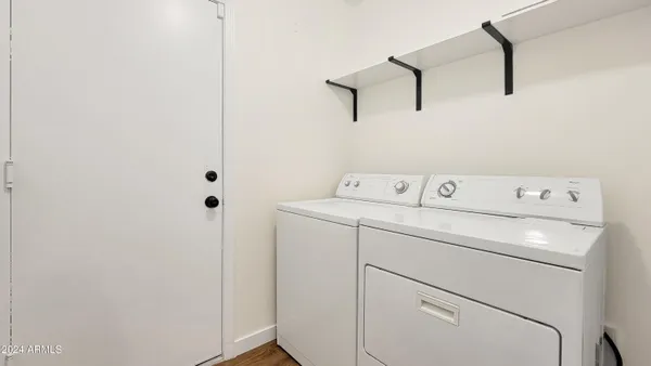 a view of a storage & utility room