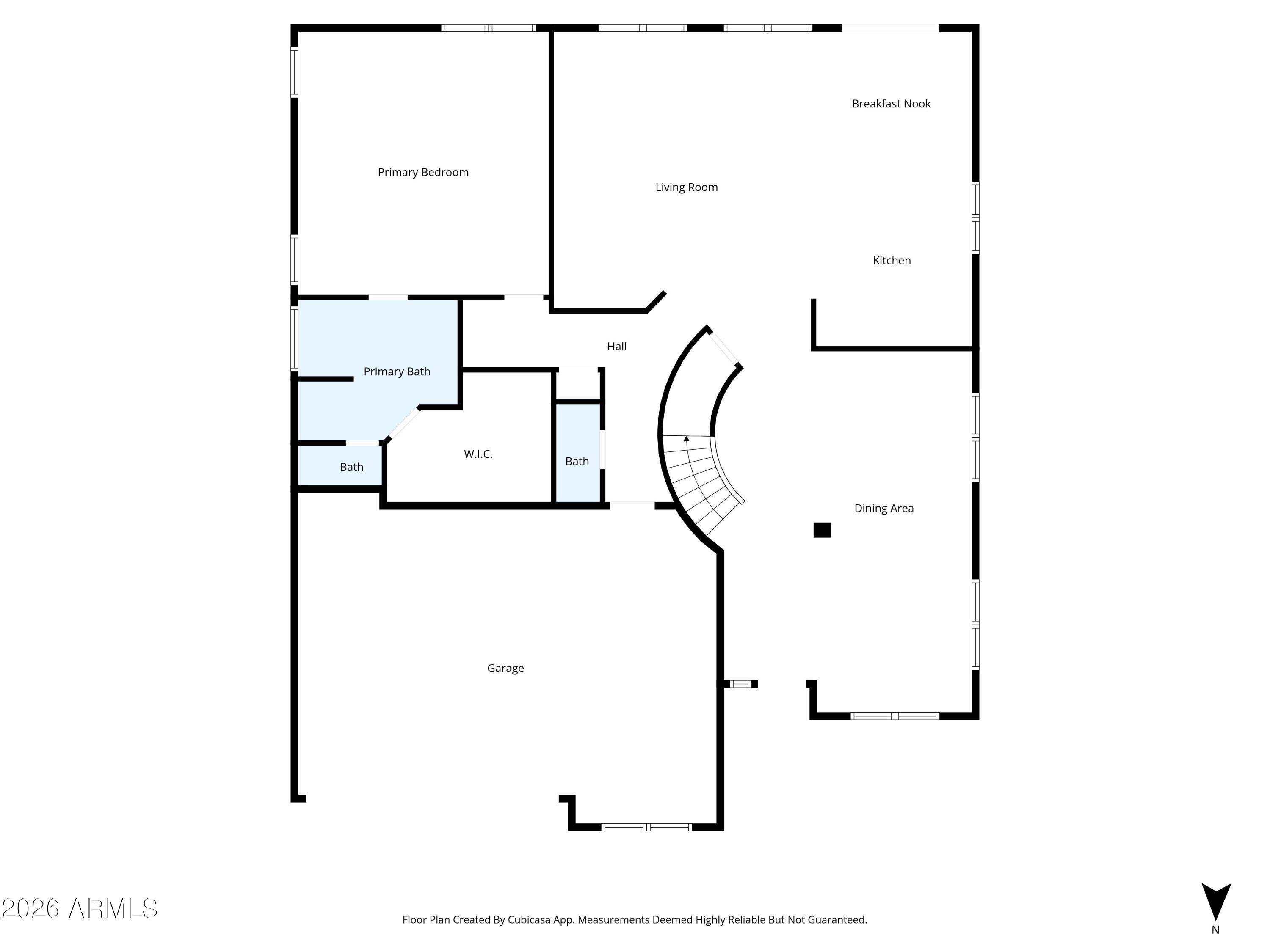 2913 West Fremont Rd. Phoenix, AZ 85041 - Photo 25 of 26 Floorplan Downstairs