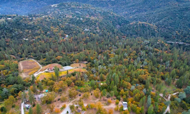 a view of a small yard