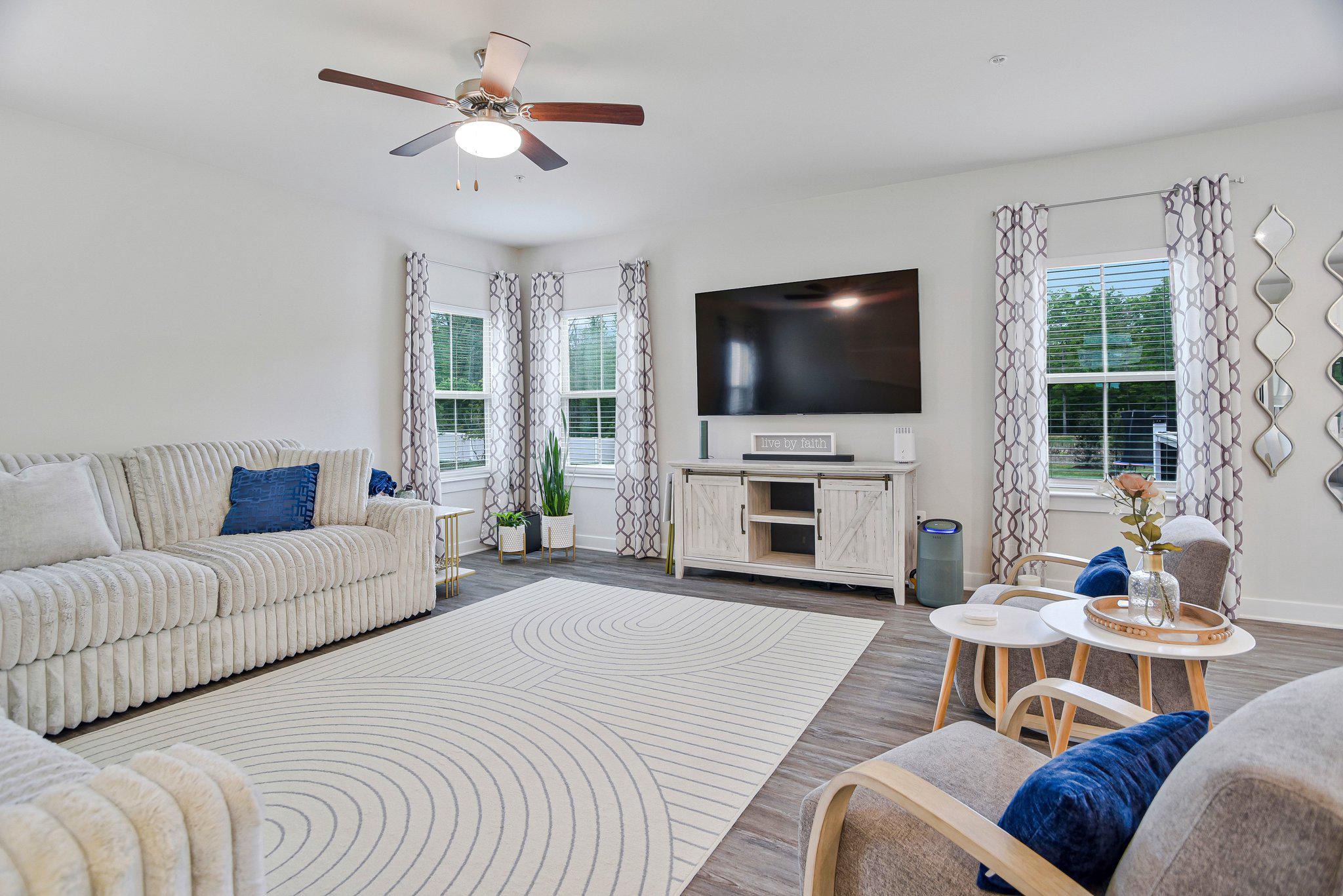 3917 Emory Ridge Road Brandywine, MD 20613 - Photo 19 of 60 Living Room w/ceiling fan & LVP flooring