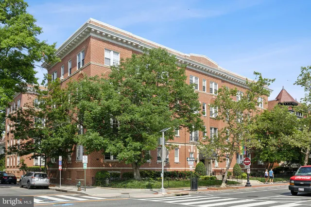 a front view of a building