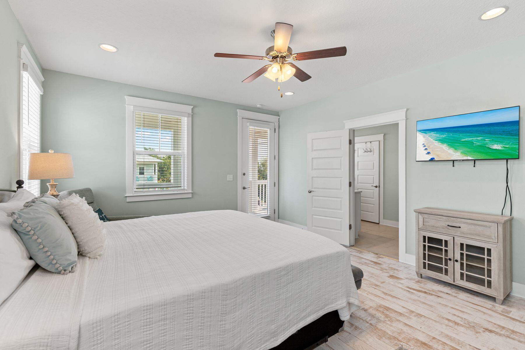 15 Cam Cove Inlet Beach Inlet Beach, FL 32461 - Photo 14 of 35 a bedroom with a large bed and a window