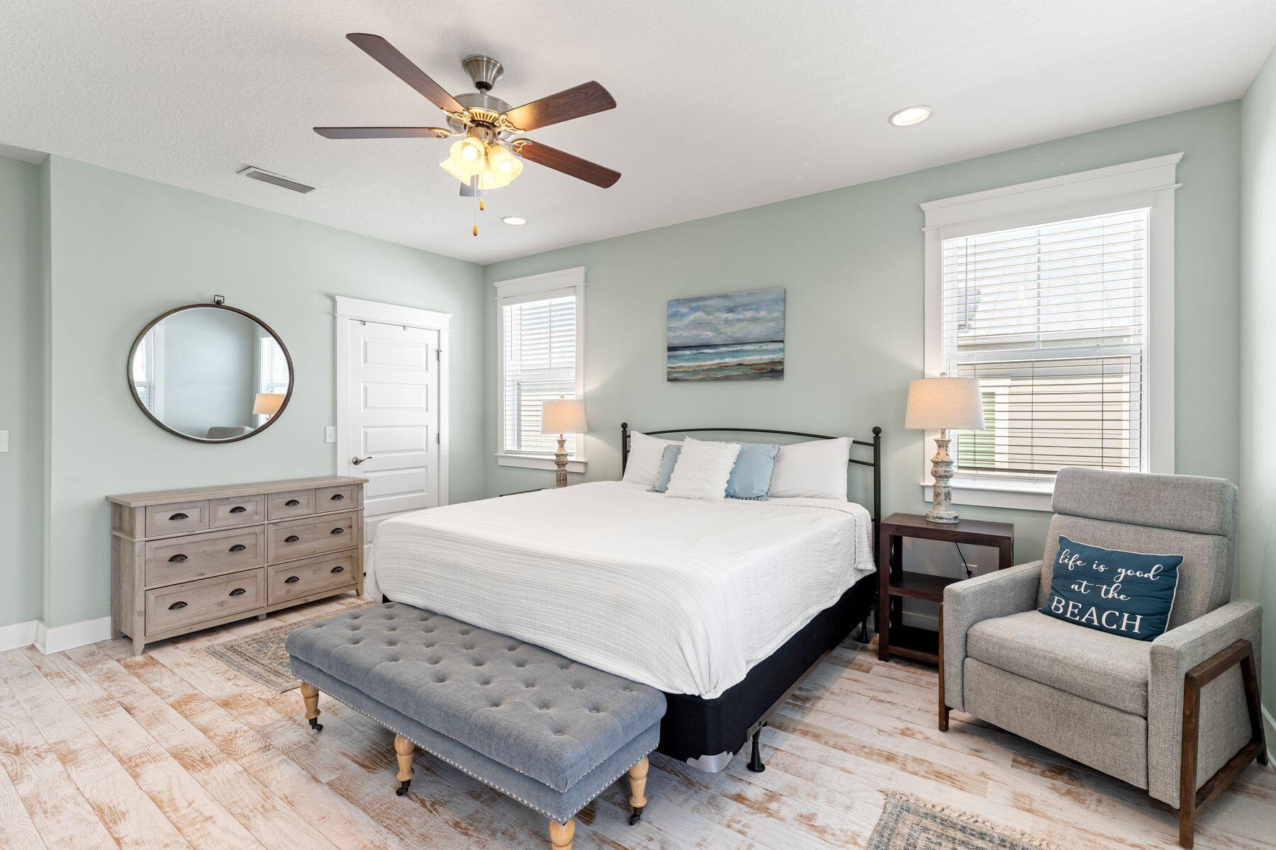 15 Cam Cove Inlet Beach Inlet Beach, FL 32461 - Photo 15 of 35 a bedroom with a bed a dresser and with mirror