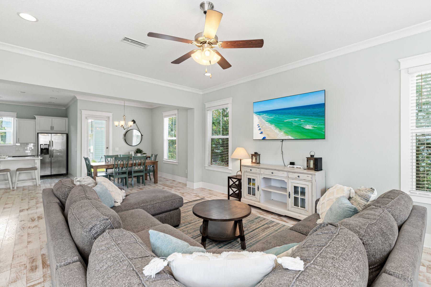 15 Cam Cove Inlet Beach Inlet Beach, FL 32461 - Photo 9 of 35 a living room with furniture and a flat screen tv