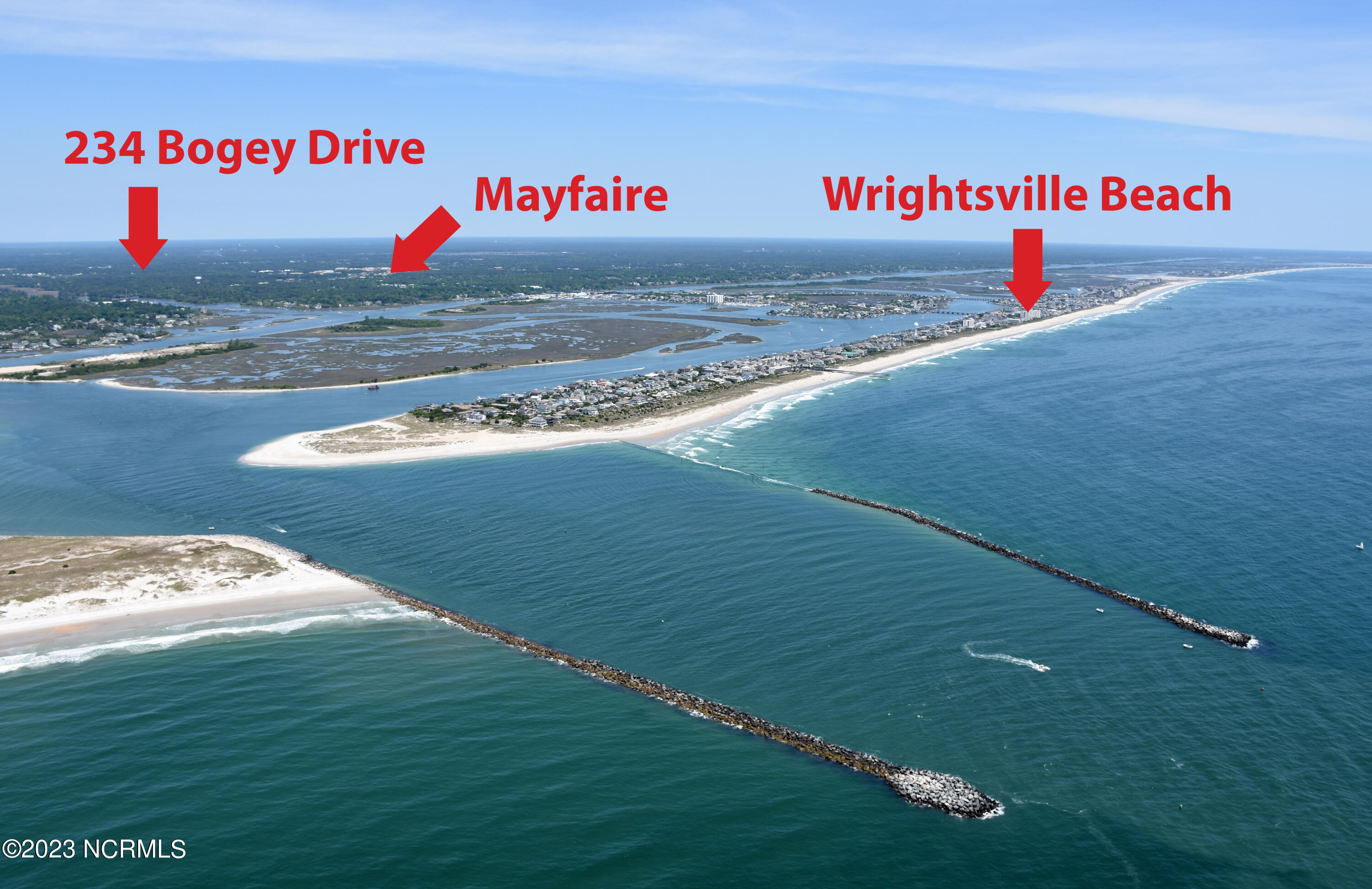 234 Bogey Drive Wilmington, NC 28405 - Photo 54 of 54 WB Aerial Edited