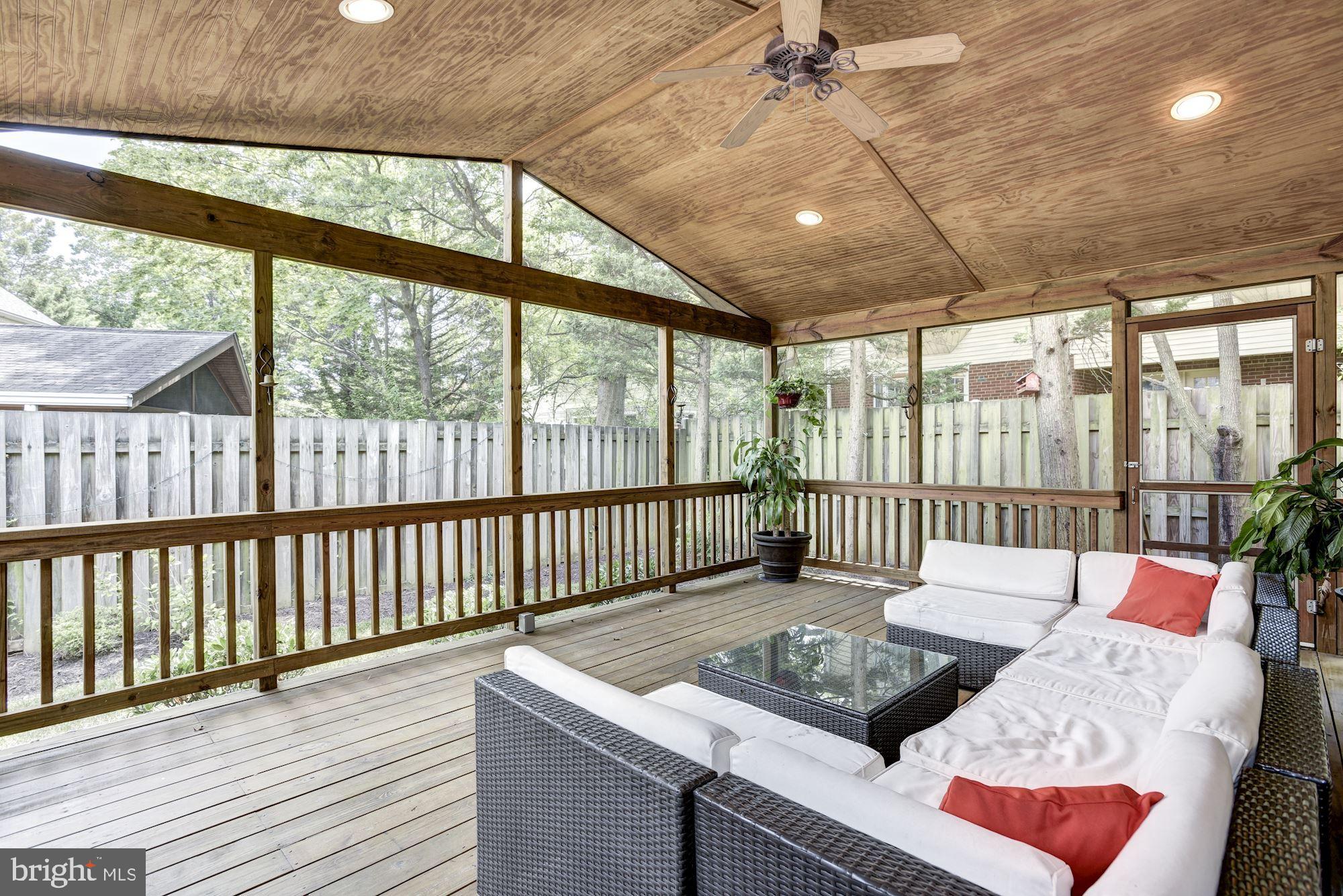 3609 North Rockingham Street Arlington, VA 22213 - Photo 20 of 49 Relaxing Screened Porch