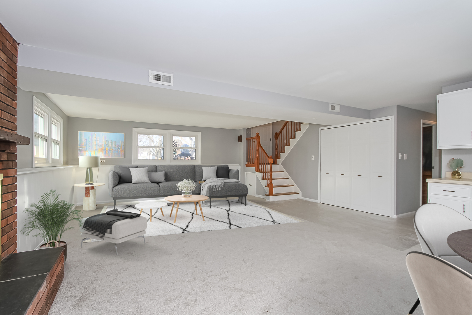 993 Bernard Drive Buffalo Grove, IL 60089 - Photo 19 of 29 a living room with furniture and a wooden floor