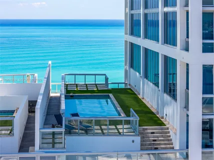 a view of city from a balcony