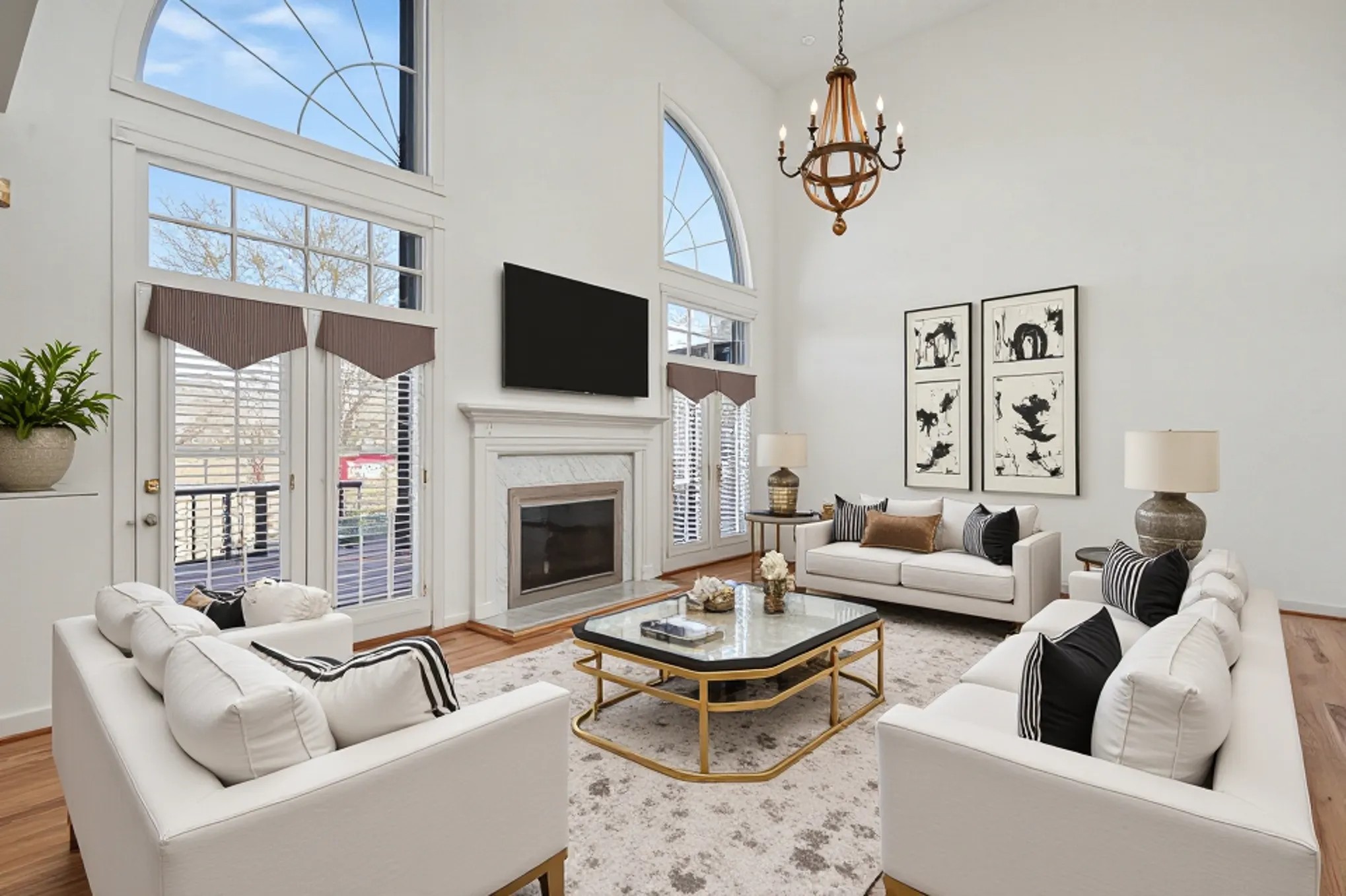 2132 Neelys Bend Road Madison, TN 37115 - Photo 9 of 74 a living room with furniture a fireplace and a flat screen tv