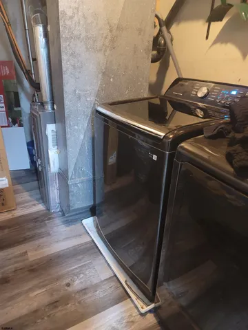 a close view of water heater room