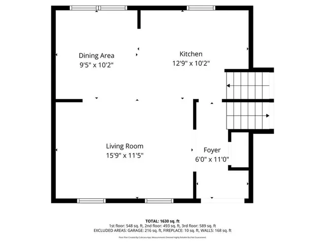 a black and white photo of a floor plan