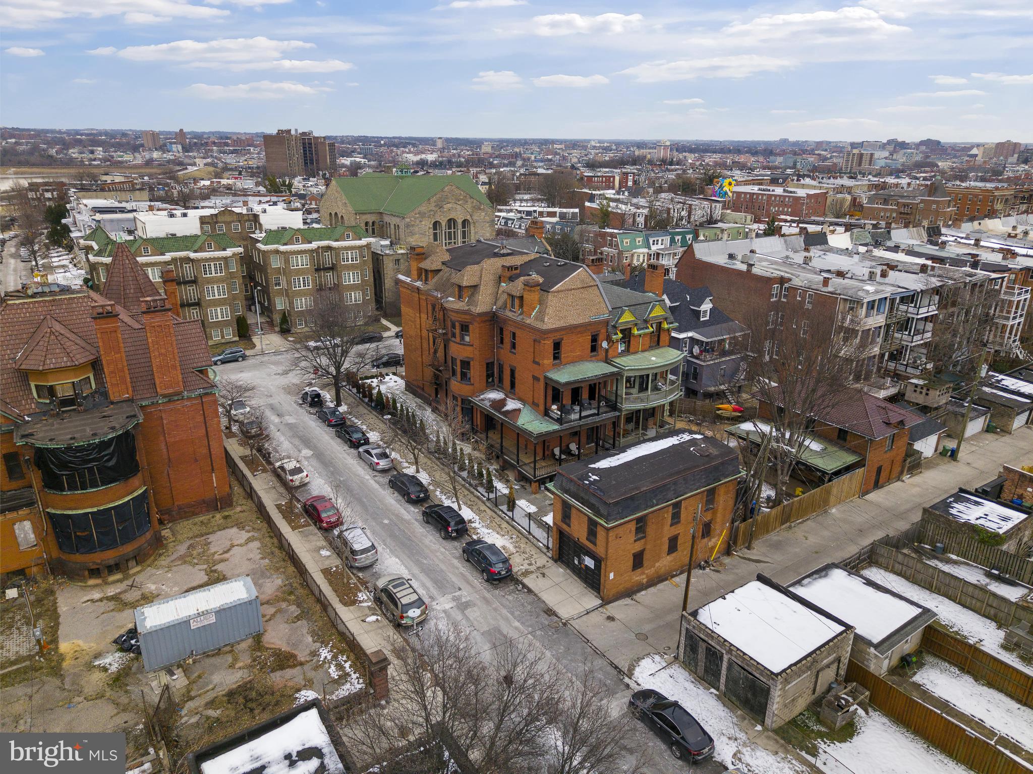 2452 Eutaw Place Baltimore, MD 21217 - Photo 75 of 75 an aerial view of a city with lots of residential buildings