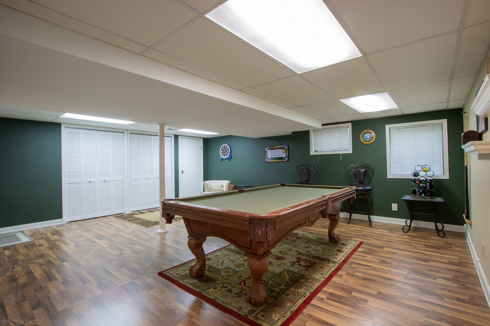 3963 Bordeaux Drive Hoffman Estates, IL 60192 - Photo 25 of 33 a room with pool table and wooden floor