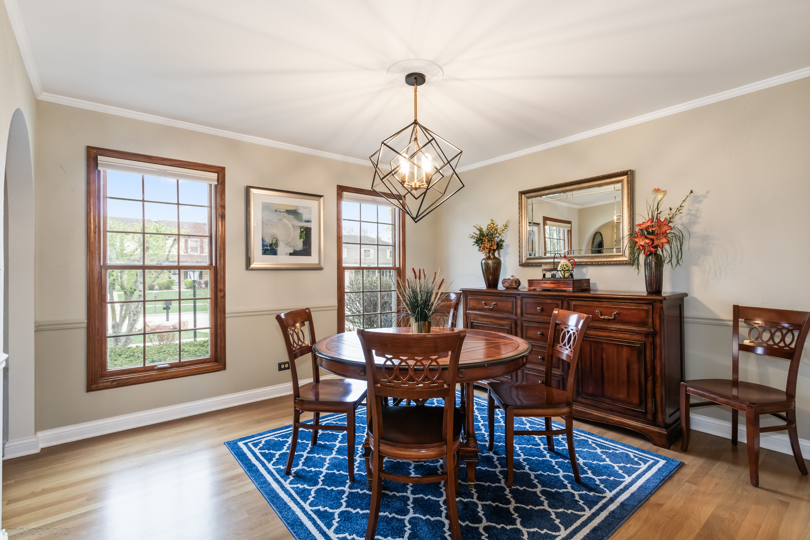 3963 Bordeaux Drive Hoffman Estates, IL 60192 - Photo 6 of 33 a view of a dining room with furniture window and wooden floor