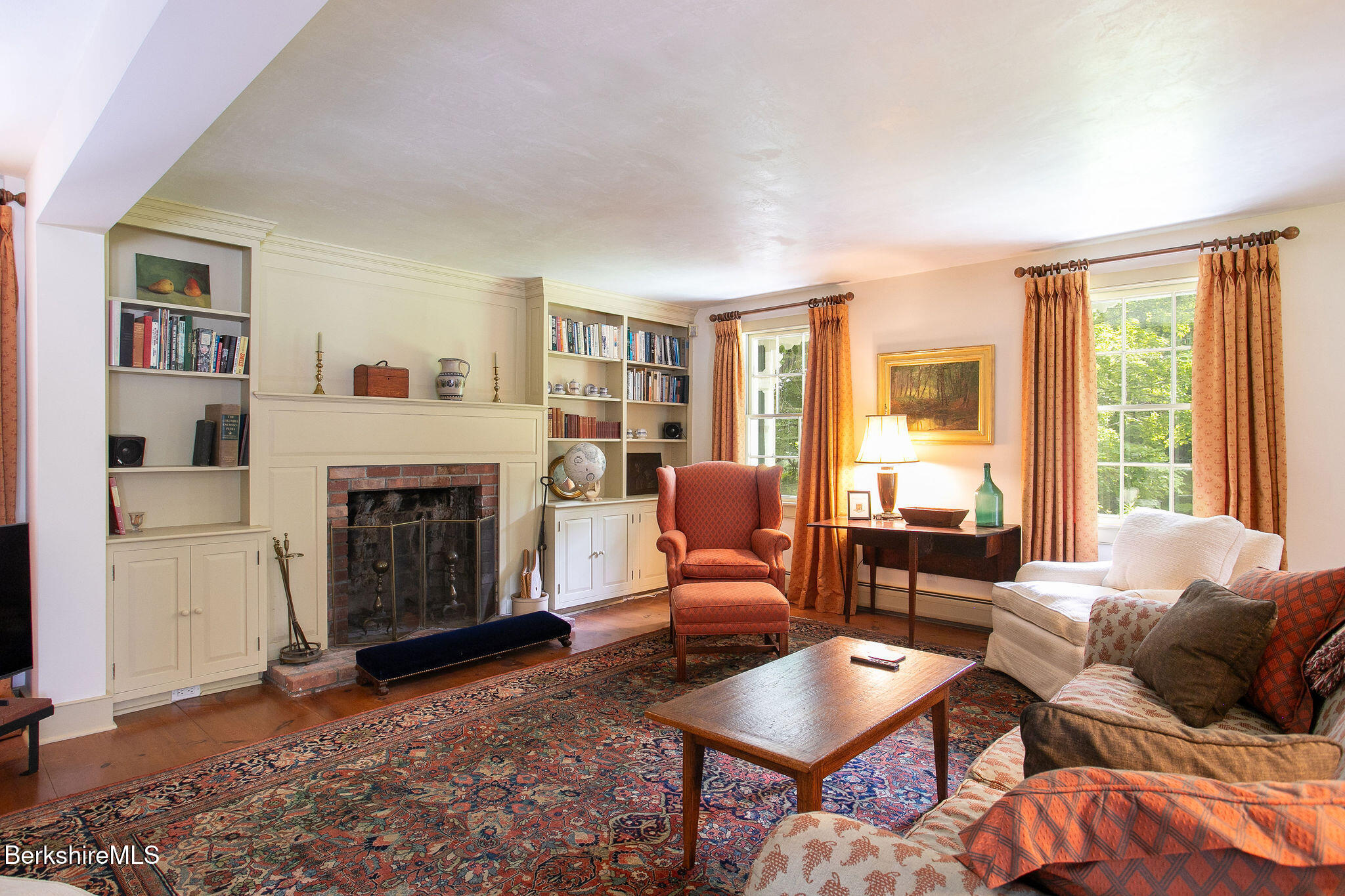 Undisclosed Address West Stockbridge, MA 01236 - Photo 13 of 61 a living room with furniture a fireplace and a large window