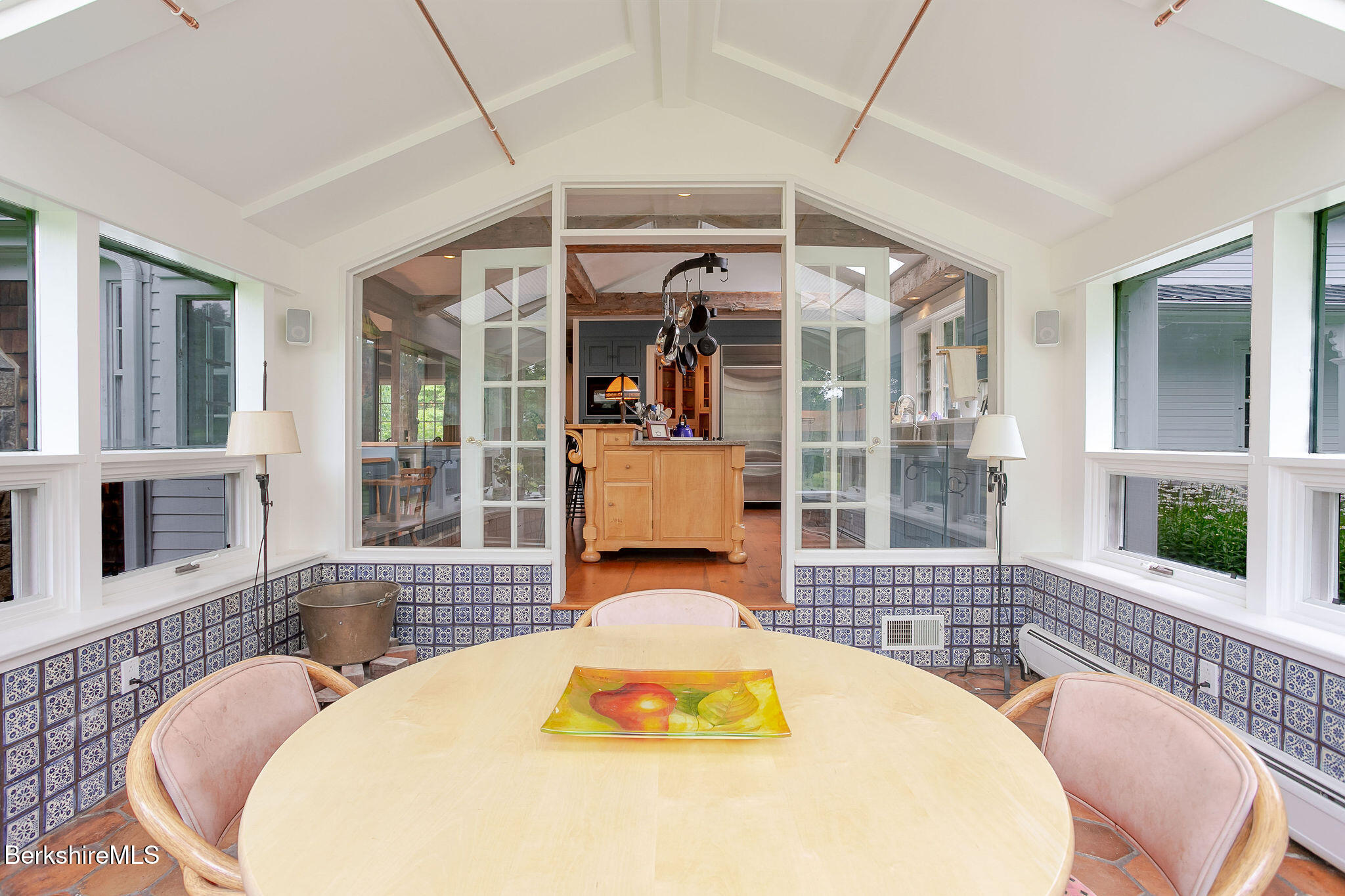 Undisclosed Address West Stockbridge, MA 01236 - Photo 26 of 61 a view of a dining room with furniture wooden floor and a chandelier