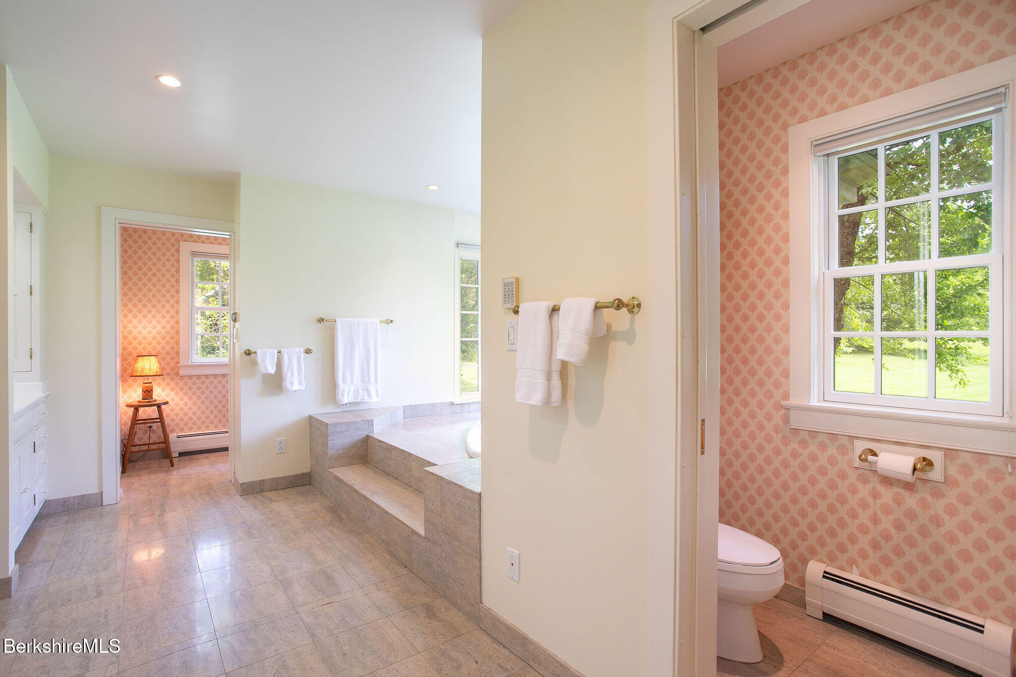 Undisclosed Address West Stockbridge, MA 01236 - Photo 40 of 61 a bathroom with a sink a toilet a window and shower