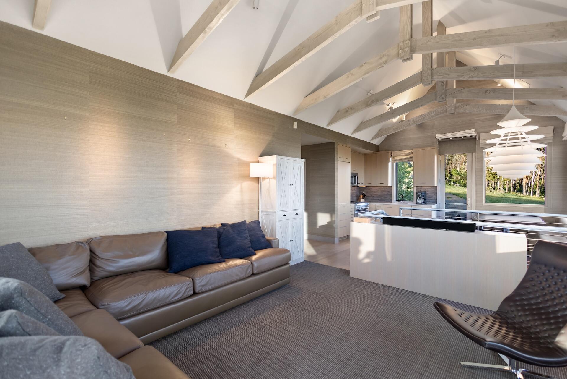 3362 Ranch Road Ridgway, CO 81432 - Photo 12 of 40 a living room with stainless steel appliances furniture a rug and a kitchen view