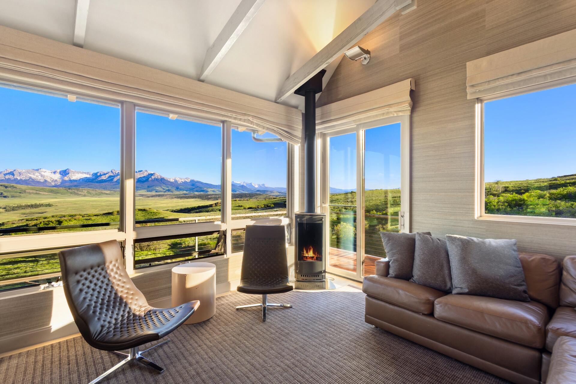 3362 Ranch Road Ridgway, CO 81432 - Photo 9 of 40 a living room with furniture and a large window