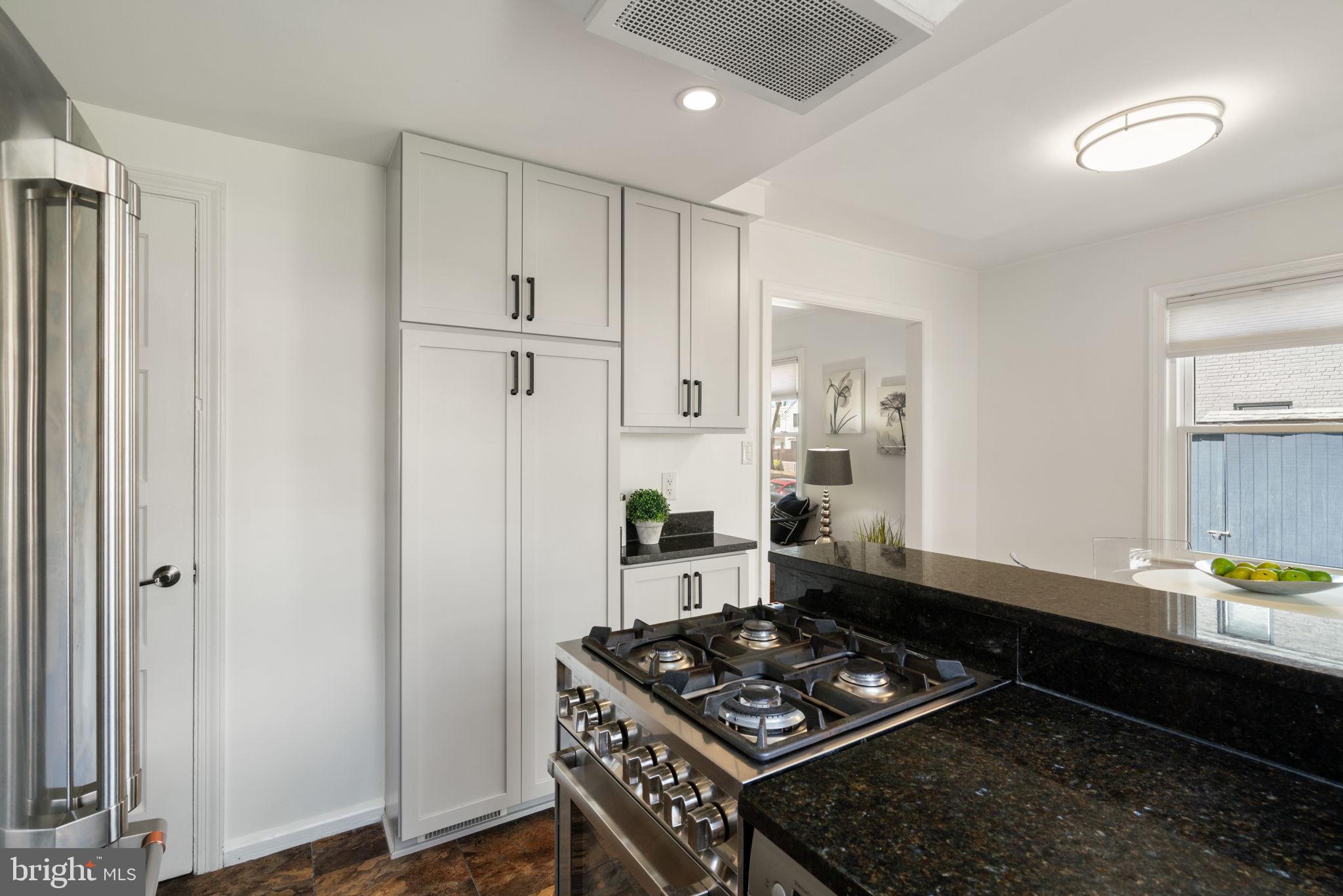 6021 Williamsburg Road Alexandria, VA 22303 - Photo 17 of 44 a kitchen with granite countertop a stove and a refrigerator