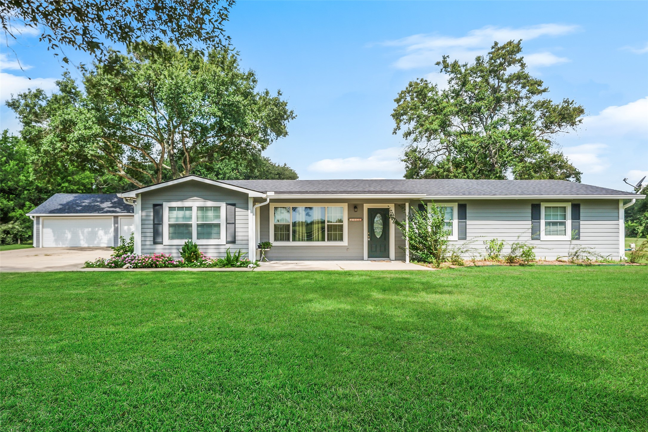Inviting front elevation with a covered porch and timeless country charm