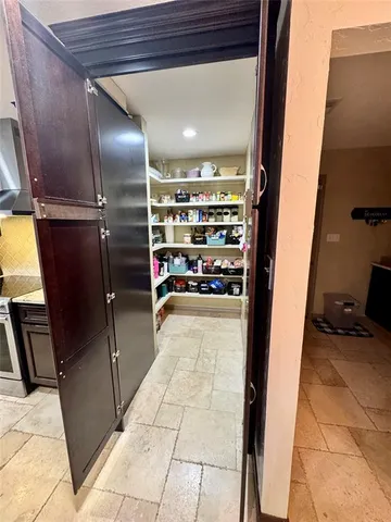 a view of lobby with a couch