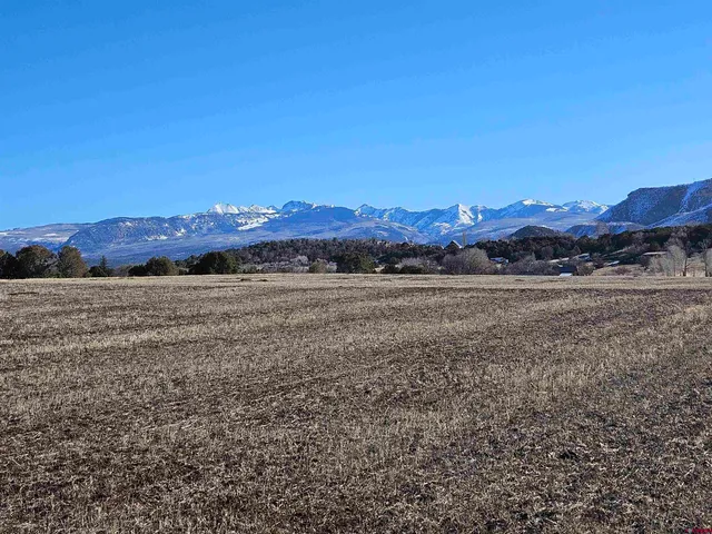 a view of an outdoor space and mountain view