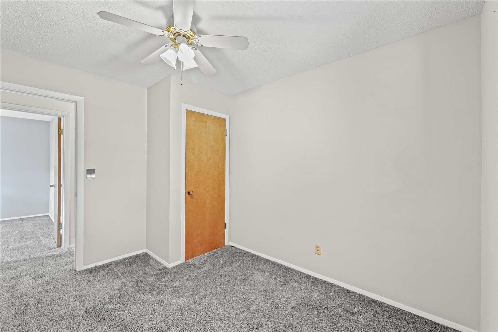 1613 Carolina Drive Rantoul, IL 61866 - Photo 25 of 50 an empty room with a ceiling fan and a chandelier fan
