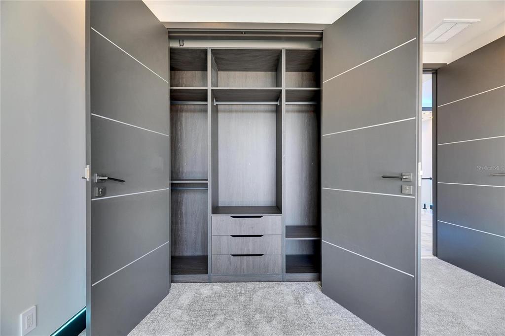 6538 Simone Shores Circle Apollo Beach, FL 33572 - Photo 51 of 88 a view of walk in closet with empty racks