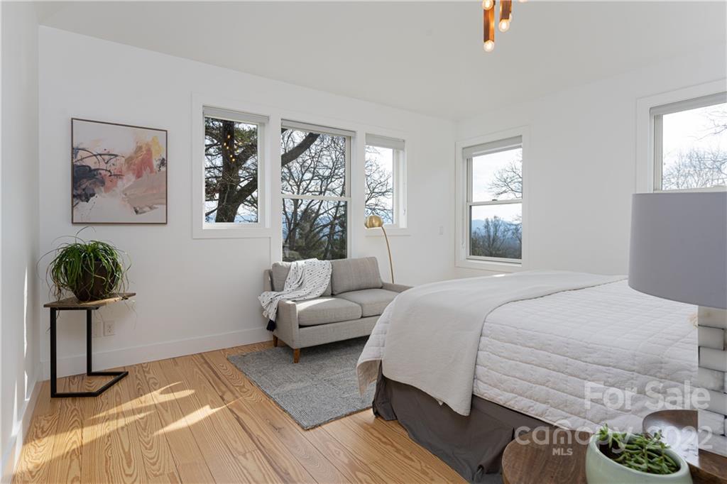 170 South Delano Road Asheville, NC 28805 - Photo 31 of 48 a bedroom with a bed and a couch