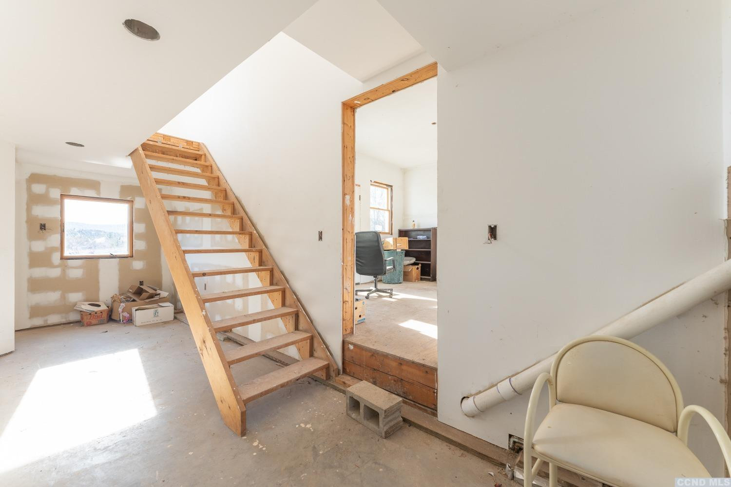 1174 Potter Mountain Road Gilboa, NY 12076 - Photo 37 of 94 a view of livingroom with furniture and staircase