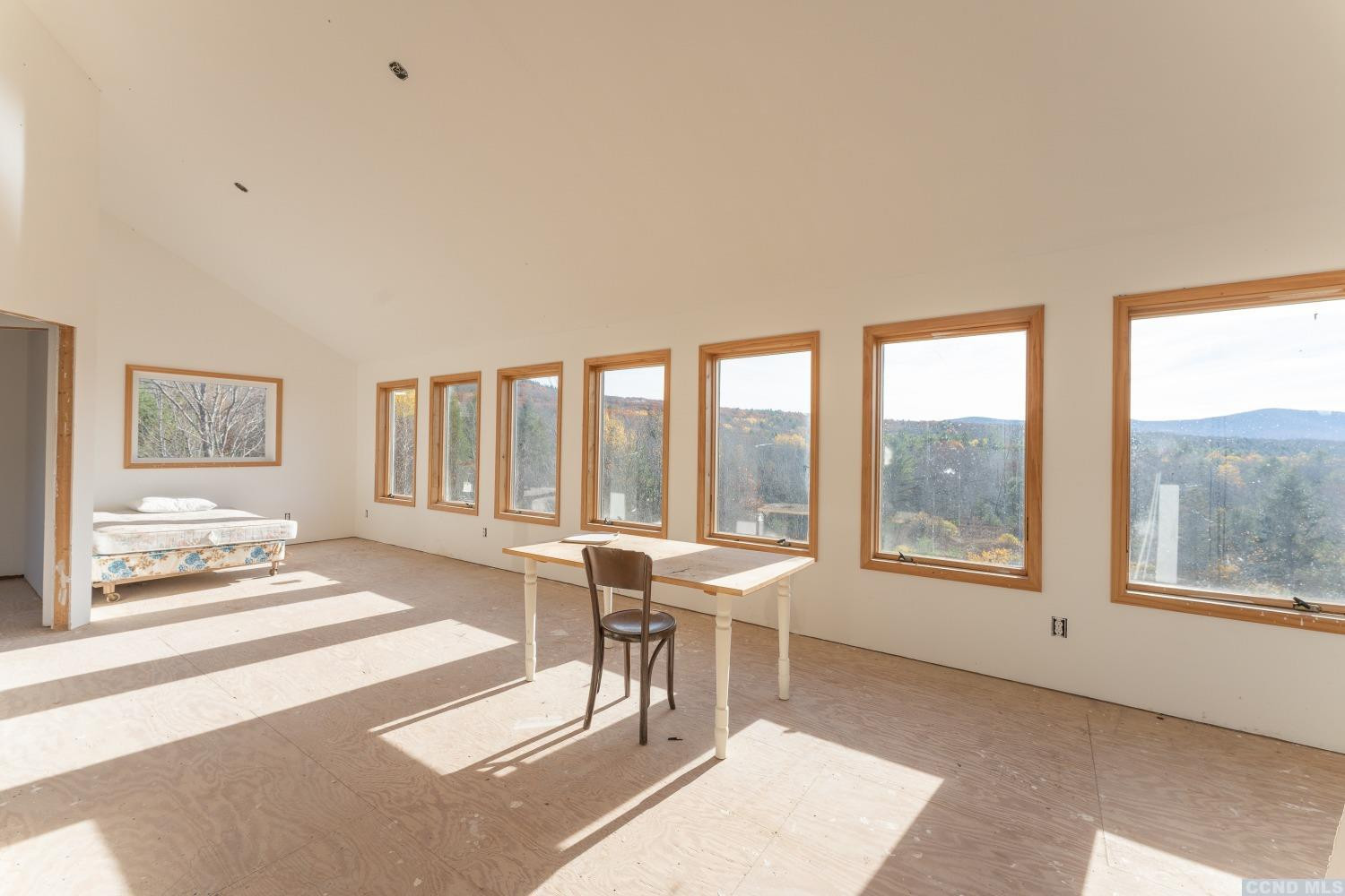 1174 Potter Mountain Road Gilboa, NY 12076 - Photo 41 of 94 a work room with large windows
