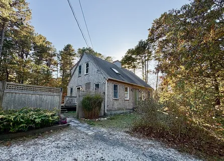 a view of a house with a yard and plants