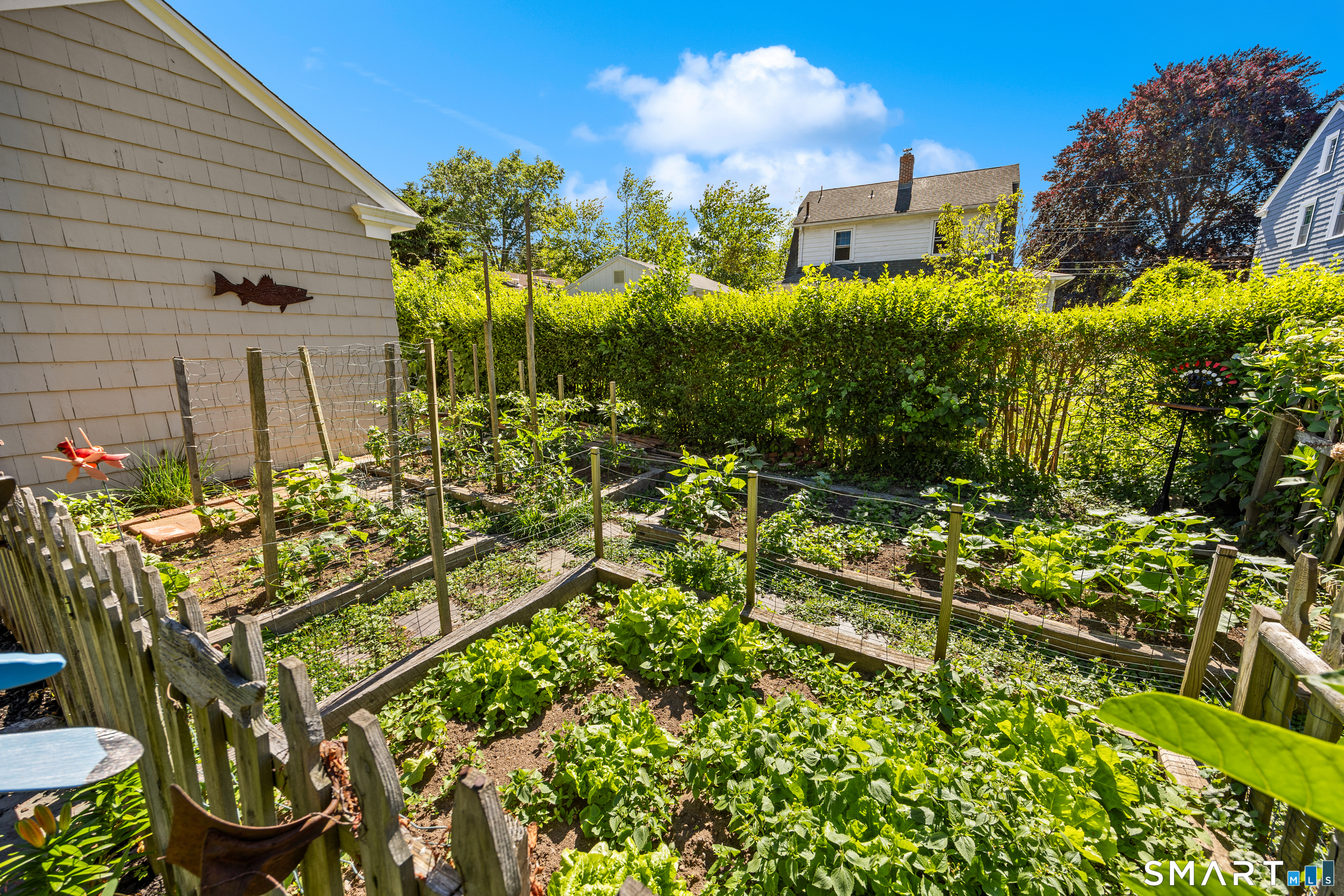405 Fort Hale Road New Haven, CT 06512 - Photo 26 of 33 Vegetable garden, tucked behind the garage