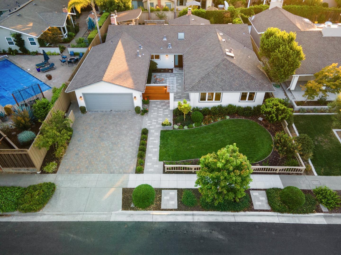 2219 Maykirk Road San Jose, CA 95124 - Photo 75 of 100 an aerial view of a house with garden space and street view
