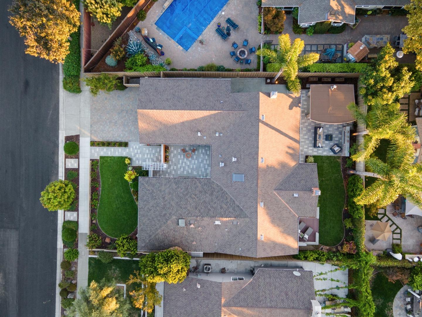 2219 Maykirk Road San Jose, CA 95124 - Photo 78 of 100 an aerial view of a house with a yard