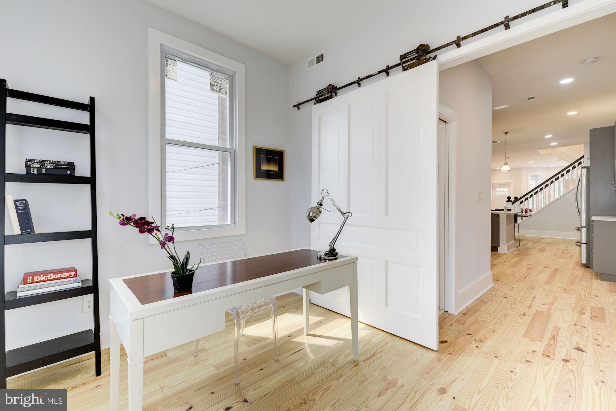 35 U Street Northeast Washington, DC 20002 - Photo 10 of 29 Office/bonus room, with sliding barn door