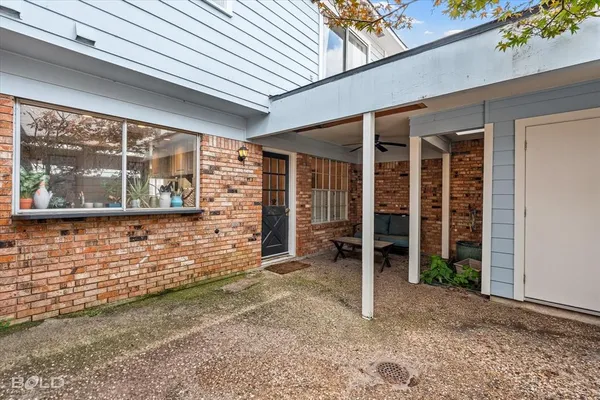 a view of front door of house
