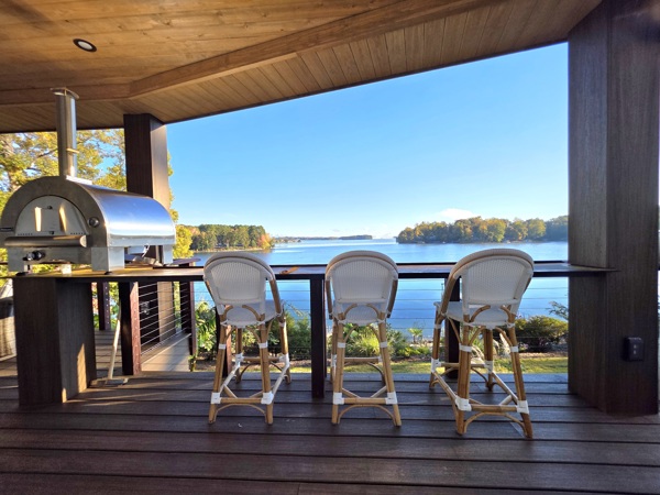 516 Hillandale Road Seneca, SC 29672 - Photo 36 of 50 This covered deck offers a private outdoor kitchen with breathtaking water views.
