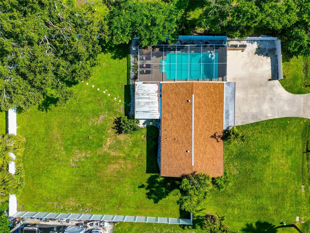 5948 Mirror Lake Road Sarasota, FL 34233 - Photo 43 of 50 an aerial view of a house with a yard