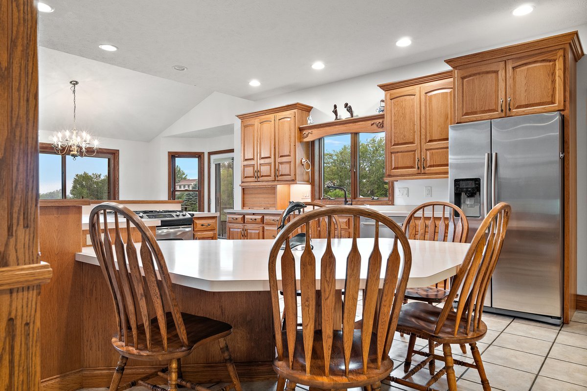 10739-451 North 1300 E Road Chenoa, IL 61726 - Photo 15 of 55 a view of a dining room with furniture window and outside view