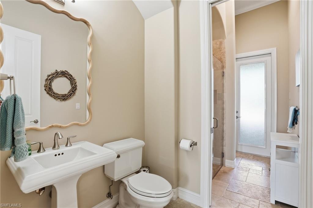 6453 Costa Circle Naples, FL 34113 - Photo 27 of 47 Full Guest and Cabana Bath with Linen Closet